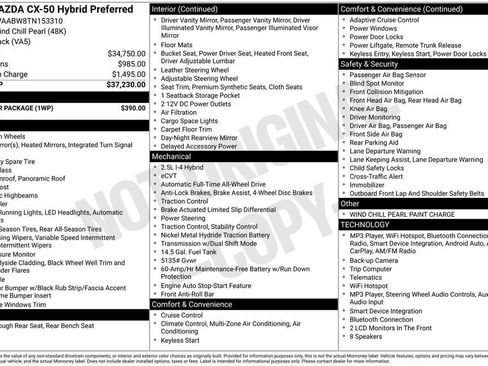 Certified 2026 MAZDA CX-50 2.5 Hybrid w/ Weather Package AWD/4WD image 3