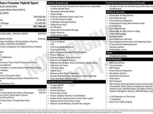 Certified 2025 Subaru Forester Sport AWD/4WD image 3