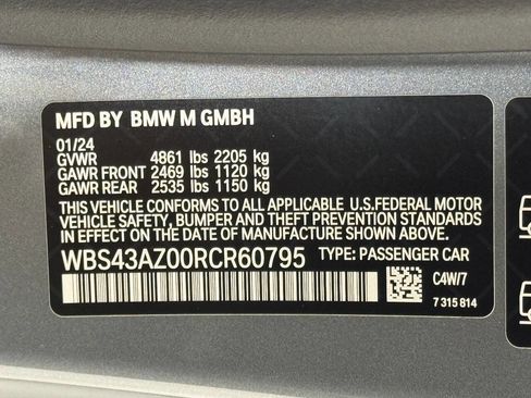 Used 2024 BMW M4 xDrive Competition image 95