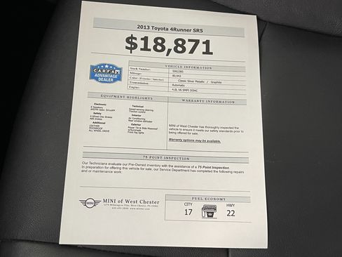 Used 2013 Toyota 4Runner SR5 image 18