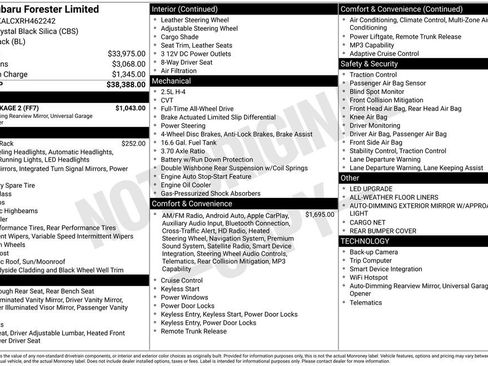 Used 2024 Subaru Forester Limited w/ Pop Package 2 image 30