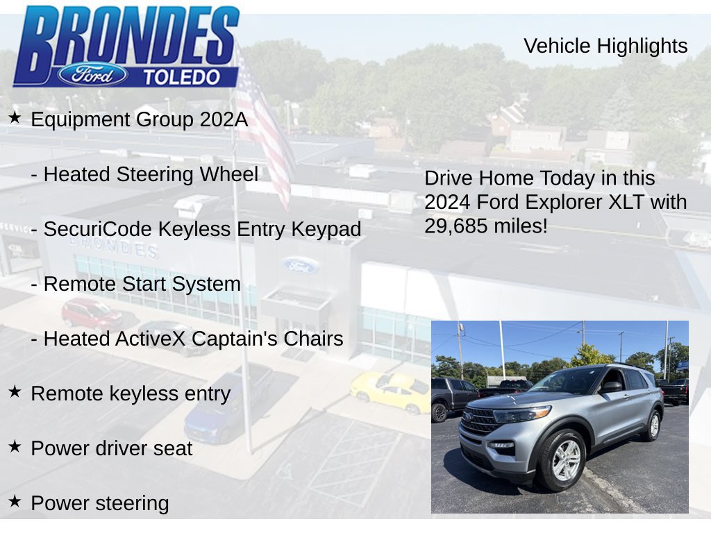 Used 2024 Ford Explorer XLT w/ Equipment Group 202A AWD/4WD image 11