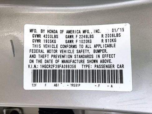 Used 2015 Honda Accord LX image 32