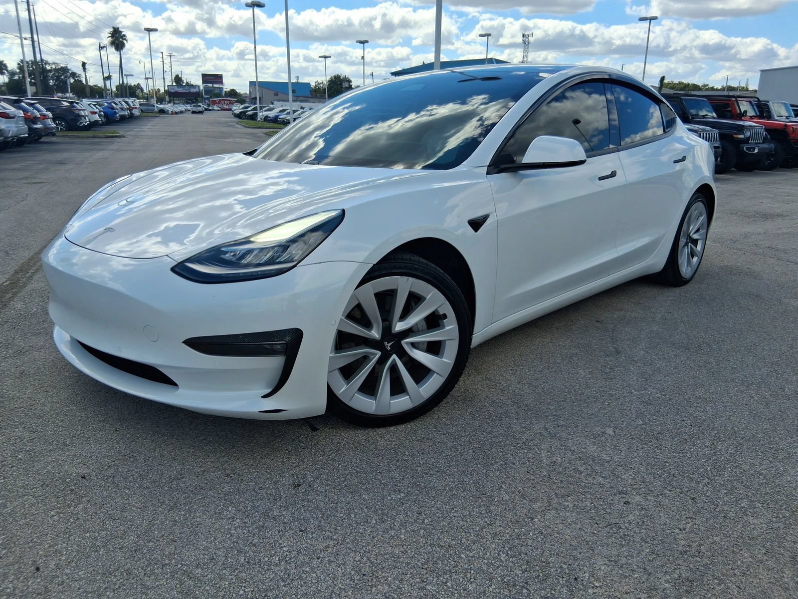 Used 2021 Tesla Model 3 Long Range AWD/4WD image 3
