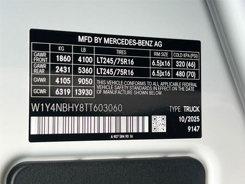 New 2026 Mercedes-Benz Sprinter 2500 image 25