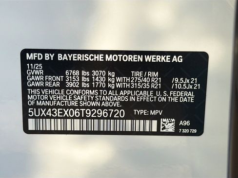 New 2026 BMW X6 M60i w/ Parking Assistance Package image 42