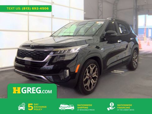 Used 2021 Kia Seltos SX w/ SX Sunroof Package AWD/4WD image 1