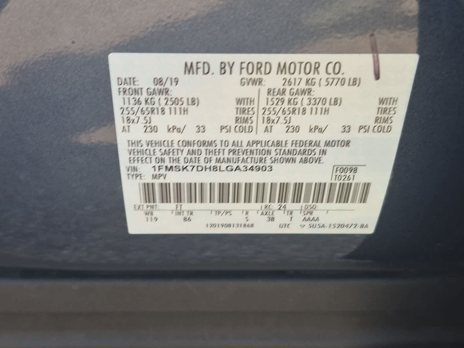 Used 2020 Ford Explorer XLT RWD image 35