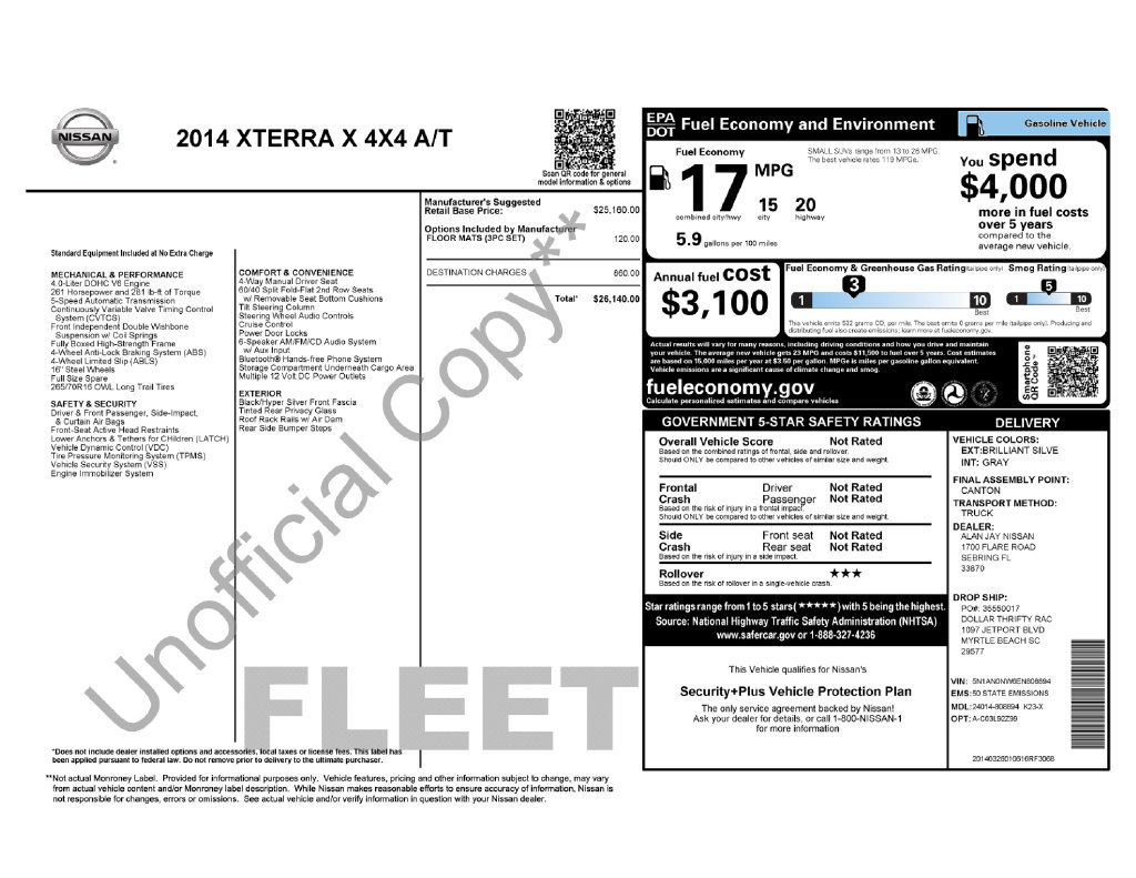 Used 2014 Nissan Xterra X AWD/4WD image 37