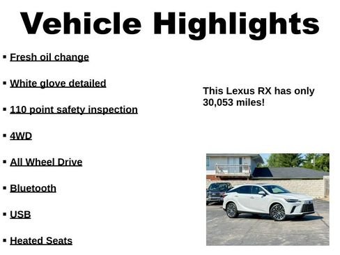 Used 2023 Lexus RX 350 Premium Plus w/ Accessory Package (Z1) AWD/4WD image 38