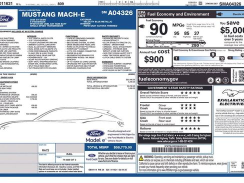 New 2025 Ford Mustang Mach-E GT w/ Interior Protection Package image 7