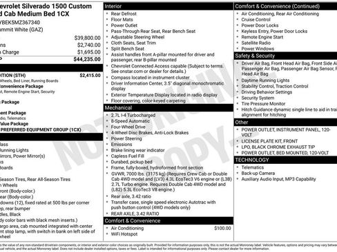 Used 2021 Chevrolet Silverado 1500 Custom w/ Rally Edition AWD/4WD image 39