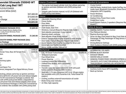 Certified 2020 Chevrolet Silverado 2500 W/T w/ WT Convenience Package AWD/4WD image 43