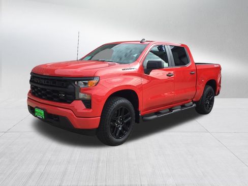 Used 2026 Chevrolet Silverado 1500 Custom w/ Turbomax Blackout Package AWD/4WD image 2