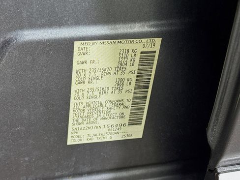 Used 2019 Nissan Murano Platinum image 33