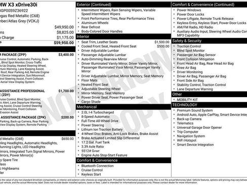 Used 2025 BMW X3 xDrive30i w/ Premium Package image 32