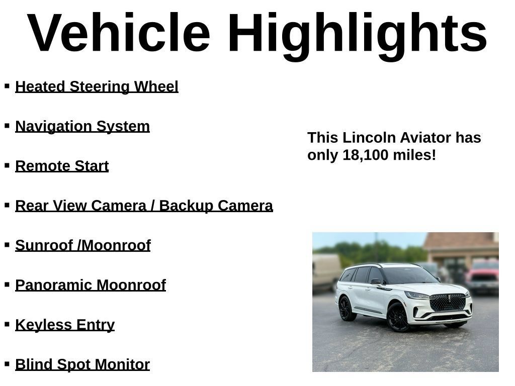 Used 2025 Lincoln Aviator Reserve w/ Luxury Package RWD image 46