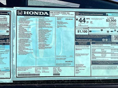 New 2026 Honda Accord Touring image 14