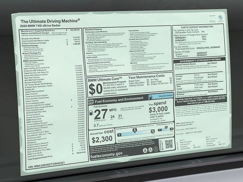 New 2026 BMW 740i xDrive w/ Premium Package image 24