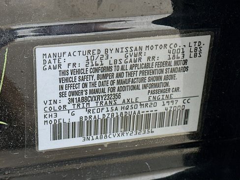 Used 2024 Nissan Sentra SV w/ All-Weather Package FWD image 12