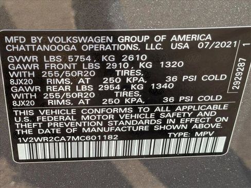 Used 2021 Volkswagen Atlas SE image 22