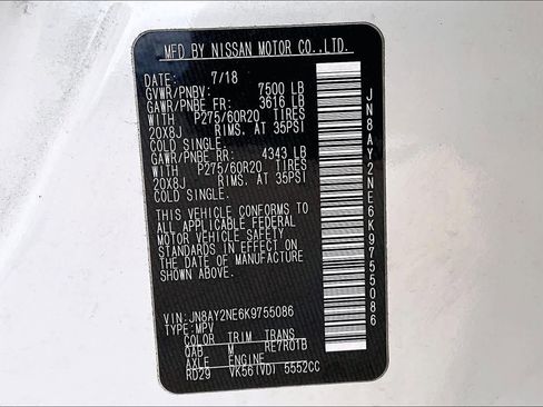 Used 2019 Nissan Armada Platinum w/ Captain's Chairs Package image 32