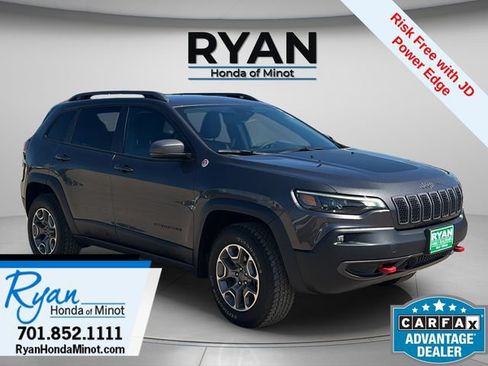 Used 2021 Jeep Cherokee Trailhawk w/ Premium Leather Package AWD/4WD image 1