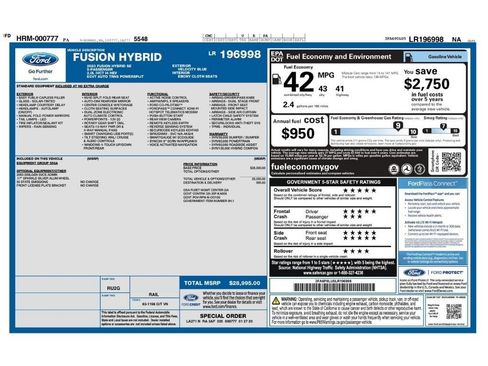 Used 2020 Ford Fusion SE FWD image 2