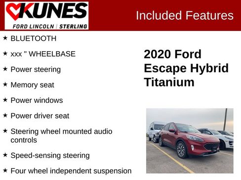 Used 2020 Ford Escape Titanium FWD image 3