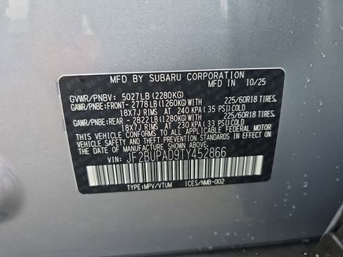 New 2026 Subaru Outback Premium image 16