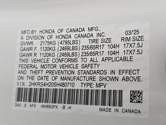 Certified 2025 Honda CR-V LX image 34