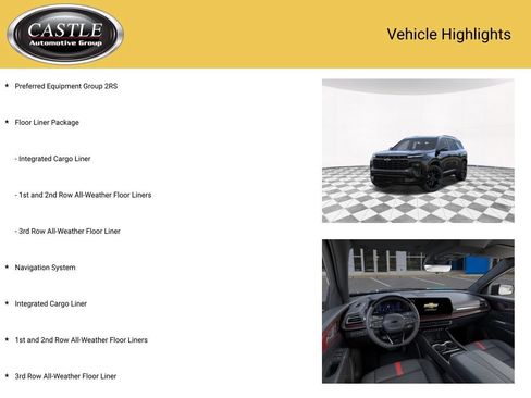 New 2026 Chevrolet Traverse RS w/ LPO, Floor Liner Package AWD/4WD image 3