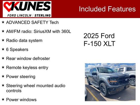 Used 2025 Ford F150 XLT w/ Equipment Group 301A Standard image 2