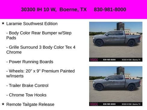 Used 2021 RAM 1500 Laramie w/ Laramie Southwest Edition RWD image 18