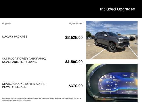 Used 2022 Chevrolet Tahoe Z71 w/ Luxury Package AWD/4WD image 5