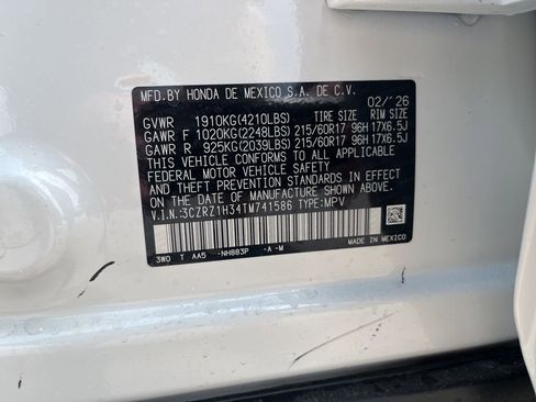 New 2026 Honda HR-V LX image 5
