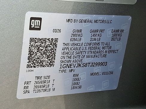 New 2026 Chevrolet Traverse Z71 w/ Enhanced Driving Package AWD/4WD image 19