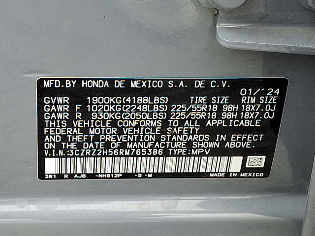 Certified 2024 Honda HR-V Sport image 25