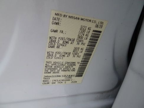 Used 2021 Nissan Titan S w/ S Utility Package image 45