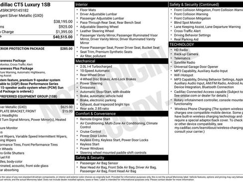 Used 2023 Cadillac CT5 Luxury RWD image 38