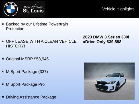 Used 2023 BMW 330i xDrive Sedan w/ M Sport Package image 8