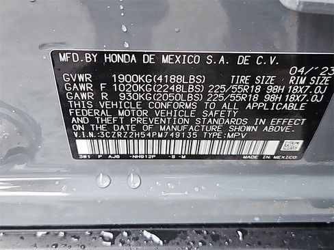 Certified 2023 Honda HR-V Sport image 14