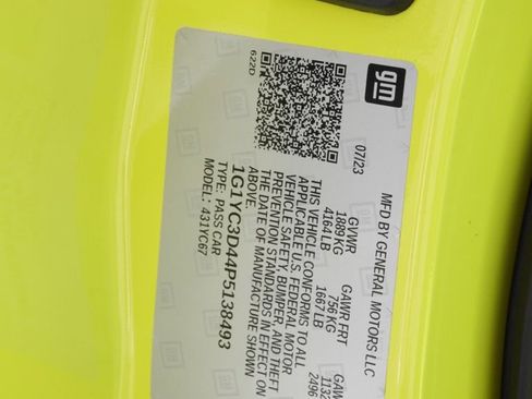 Used 2023 Chevrolet Corvette Stingray Premium Conv w/ Z51 Performance Package image 21