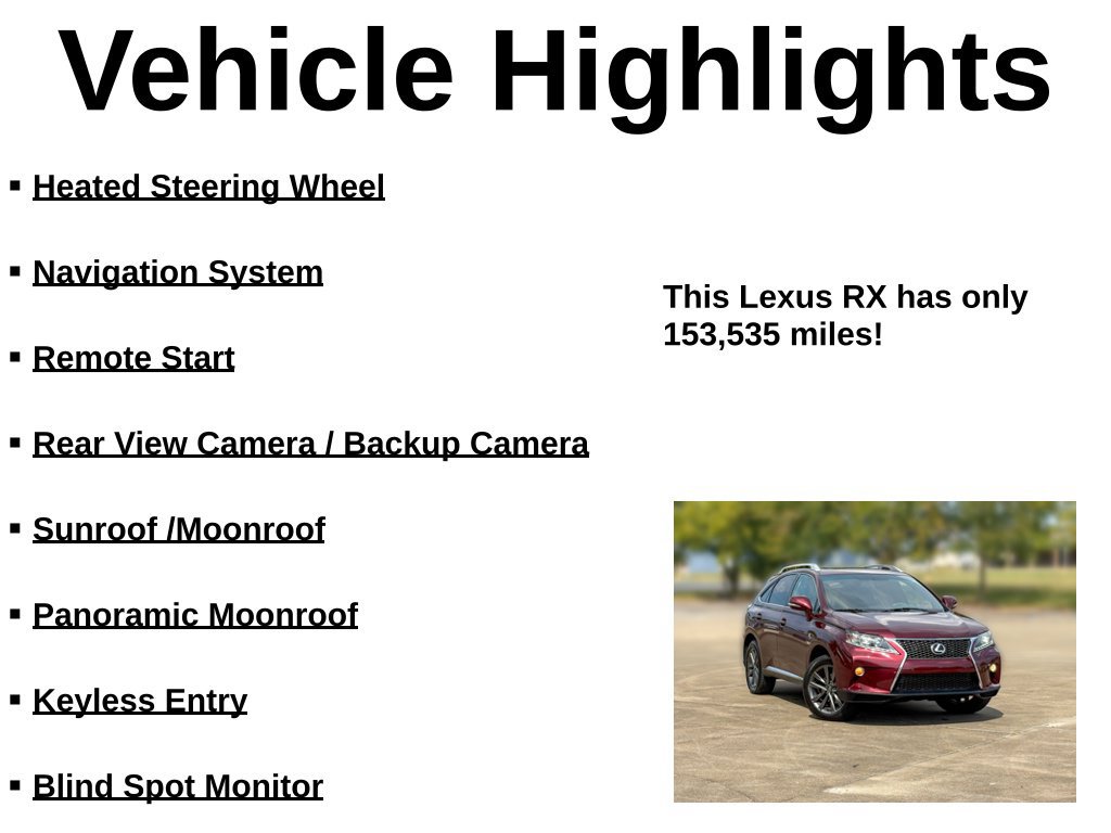 Used 2013 Lexus RX 350 F Sport w/ Navigation Pkg AWD/4WD image 38
