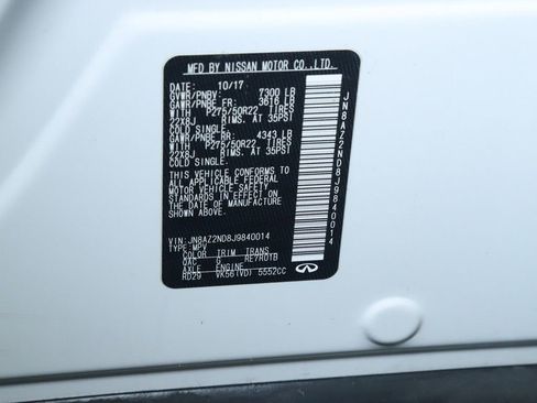 Used 2018 INFINITI QX80 2WD w/ Driver Assistance Package image 22