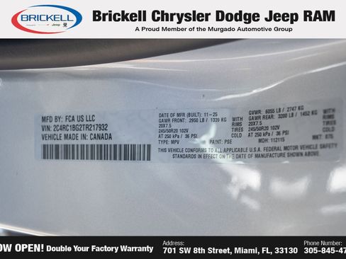 New 2026 Chrysler Pacifica Select w/ S Appearance Package image 31