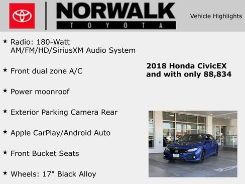Used 2018 Honda Civic EX image 10