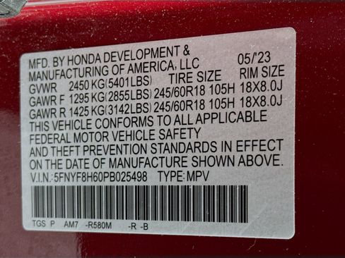 Certified 2023 Honda Passport TrailSport image 32