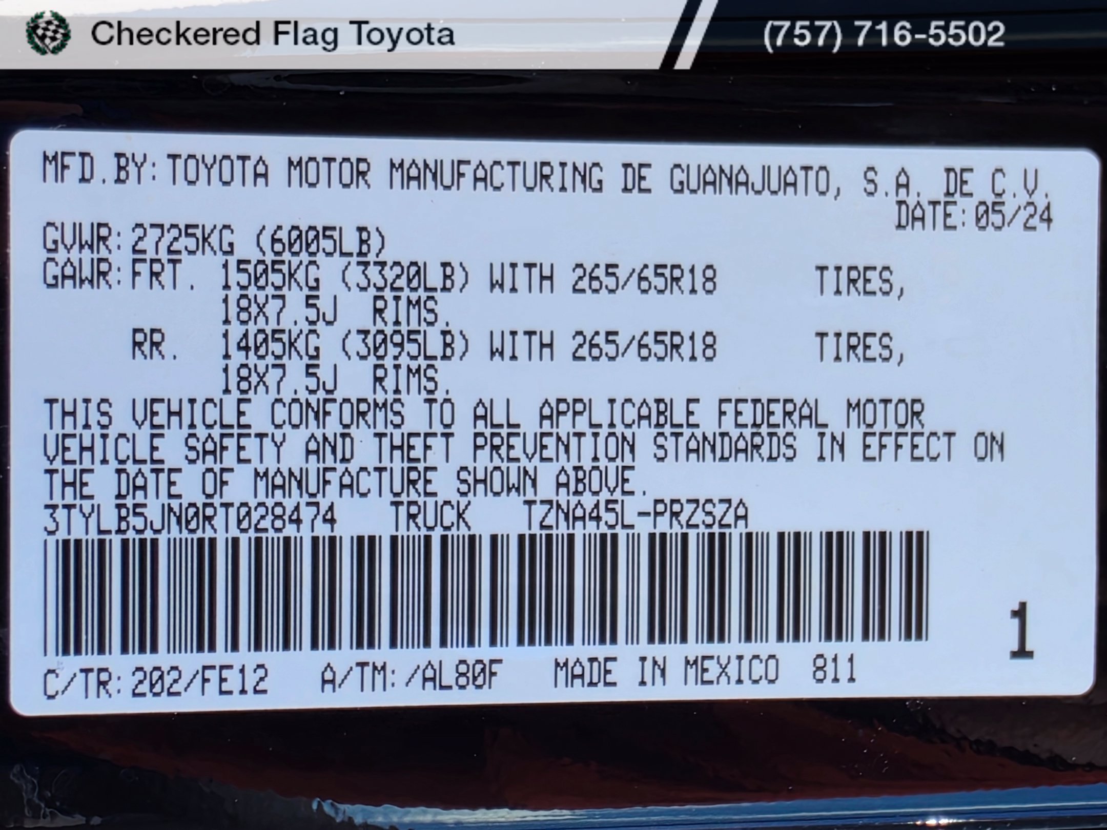 Used 2024 Toyota Tacoma TRD Sport w/ TRD Sport Upgrade Package AWD/4WD image 21