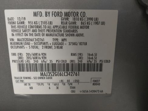 Used 2020 Ford EcoSport SE w/ SE Convenience Package FWD image 33